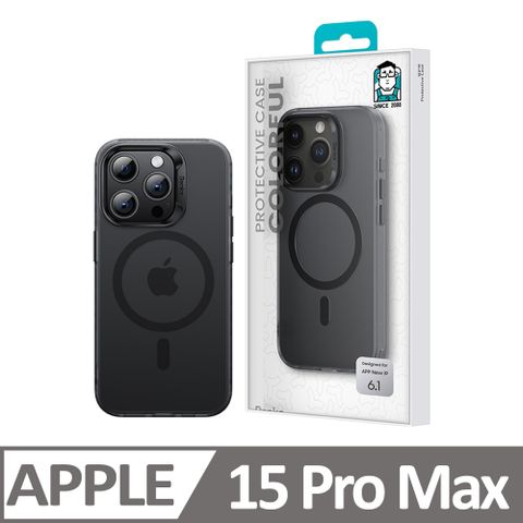 磨砂黑【Benks】iPhone 15 Pro Max(6.7)輕砂系列膚感保護殼 MagSafe磁吸 升級防摔磨砂 手機保護套