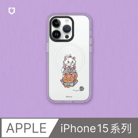 RHINOSHIELD 犀牛盾 iPhone 15系列Clear(MagSafe 兼容)透明防摔手機殼迪士尼經典系列-貓兒歷險記