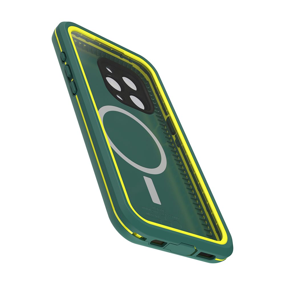 OTTERBOX  LifeProof iPhone 15 Pro Max 6.7吋 Fre全方位防水/雪/震/泥 保護殼-綠(支援MagSafe)