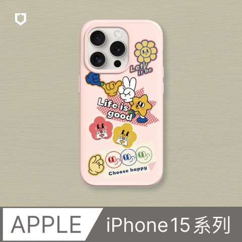 【犀牛盾】iPhone 15系列SolidSuit(MagSafe兼容)手機殼∣懶散兔與啾先生系列-鳳梨(多色可選)