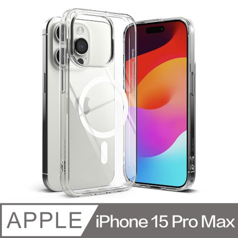 Rearth Apple iPhone 15 Pro Max (Ringke Magnetic) 磁吸式保護殼(透明)