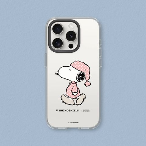 RHINOSHIELD 犀牛盾 iPhone 15系列Clear透明防摔手機殼Snoopy史努比系列-Snoopy Go to sleep