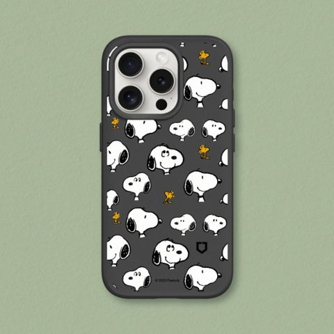 RHINOSHIELD 犀牛盾 iPhone 15系列SolidSuit(MagSafe 兼容)防摔手機殼Sticker-Snoopy&胡士托