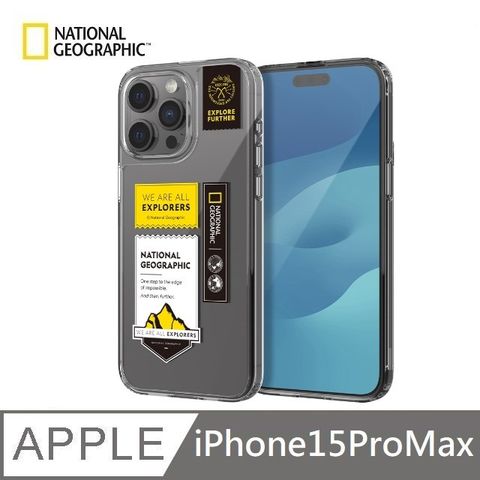 National Geographic 國家地理 Wappen Clear 透明防撞手機殼 適用 iPhone 15 Pro Max - 山脈