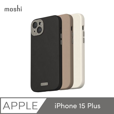 Moshi 摩仕 iPhone 15 Plus Napa 皮革保護殼 (MagSafe)