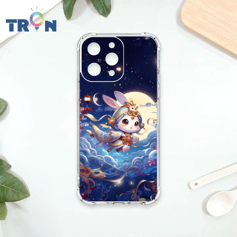  TRON IPHONE 15 PRO MAX 古風月亮兔子 四角防摔殼 手機殼