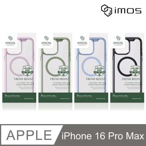 imos Apple iPhone 16 Pro Max 6.9吋 磁吸軍規防震保護殼(4色)