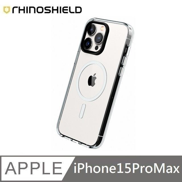 RHINOSHIELD 犀牛盾  Clear 透明防摔手機殼 MagSafe 超強磁吸 適用 iPhone 15 Pro Max - 全透明