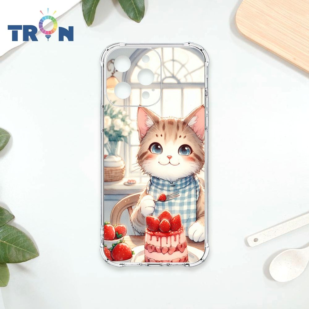  TRON IPHONE 15 PRO MAX 貓咪美食評鑑家 四角防摔殼 手機殼