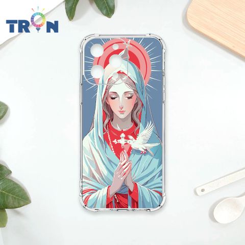 TRON IPHONE 15 PRO MAX 聖母水彩 四角防摔殼 手機殼