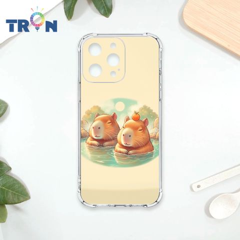 TRON IPHONE 15 PRO MAX 溫泉水豚系列 四角防摔殼 手機殼