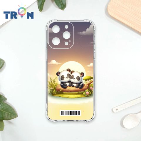TRON IPHONE 15 PRO MAX 可愛萌熊貓  載具 四角防摔殼 手機殼