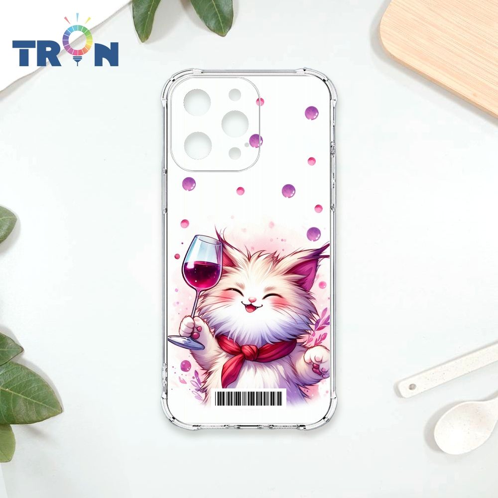  TRON IPHONE 15 PRO MAX 貓咪美食評鑑家  載具 四角防摔殼 手機殼