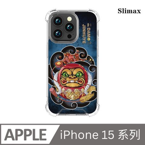 Slimax 膜潮文創 達摩金虎(總會版) x 防摔手機殼 膜料包膜獨家款 iPhone 15 / Plus / Pro / Pro Max (DMT007)