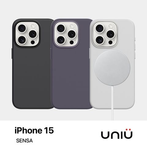 UNIU iPhone15 系列 SENSA 羊皮手感殼-磁吸版
