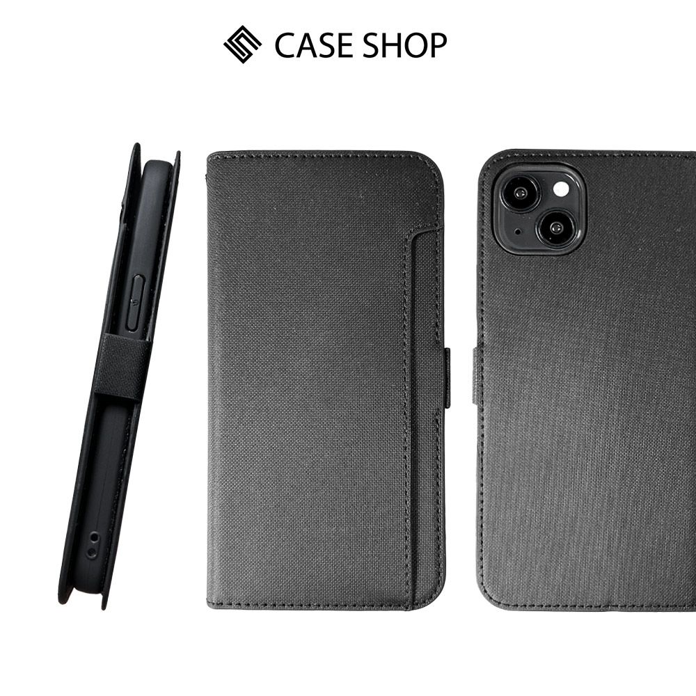 CASE SHOP 側掀站立式皮套-iPhone 15 Plus (6.7) 黑