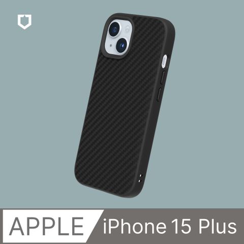 【犀牛盾】iPhone 15 Plus (6.7吋) SolidSuit 經典防摔背蓋手機保護殼 - 碳纖維紋路