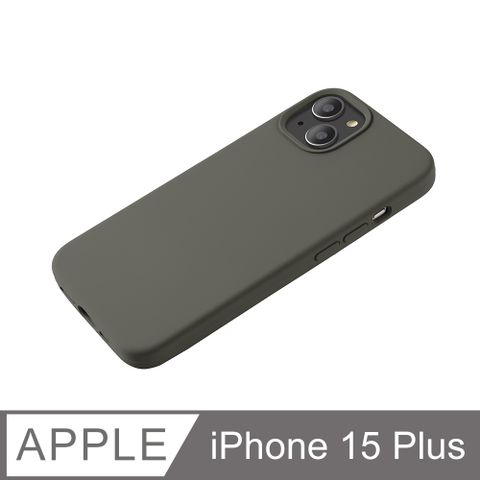 【經典液態殼I城市系列】iPhone 15 Plus 手機殼 i15 Plus 保護殼 矽膠殼 軟殼 (深橄欖)