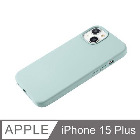 【經典液態殼I莊園系列】iPhone 15 Plus 手機殼 i15 Plus 保護殼 矽膠殼 軟殼 (薄荷綠)