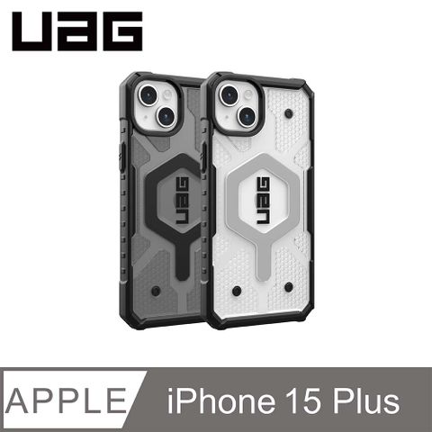 UAG iPhone 15 Plus 磁吸式耐衝擊保護殼-透色款
