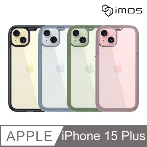 imos Apple iPhone 15 Plus 6.7吋系列 軍規認證雙料防震保護殼(4色)