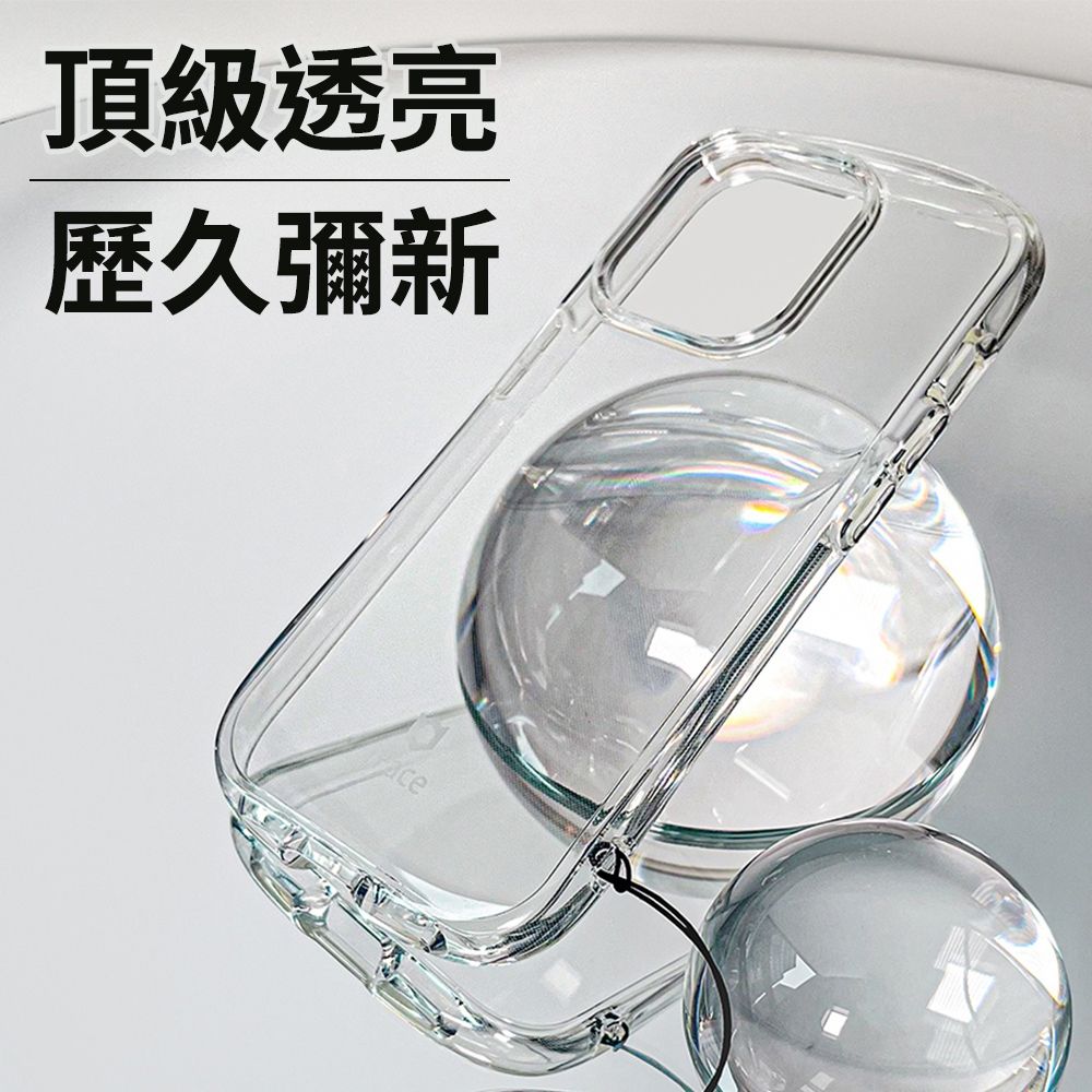 iFace 日本  iPhone 15 Plus Look in Clear 抗衝擊曲線保護殼 - 透明