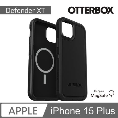 OTTERBOX iPhone 15 Plus 6.7吋 Defender XT 防禦者系列保護殼(黑)