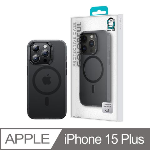 磨砂黑【Benks】iPhone 15 Plus (6.7) 輕砂系列膚感保護殼 MagSafe磁吸 升級防摔磨砂 手機保護套