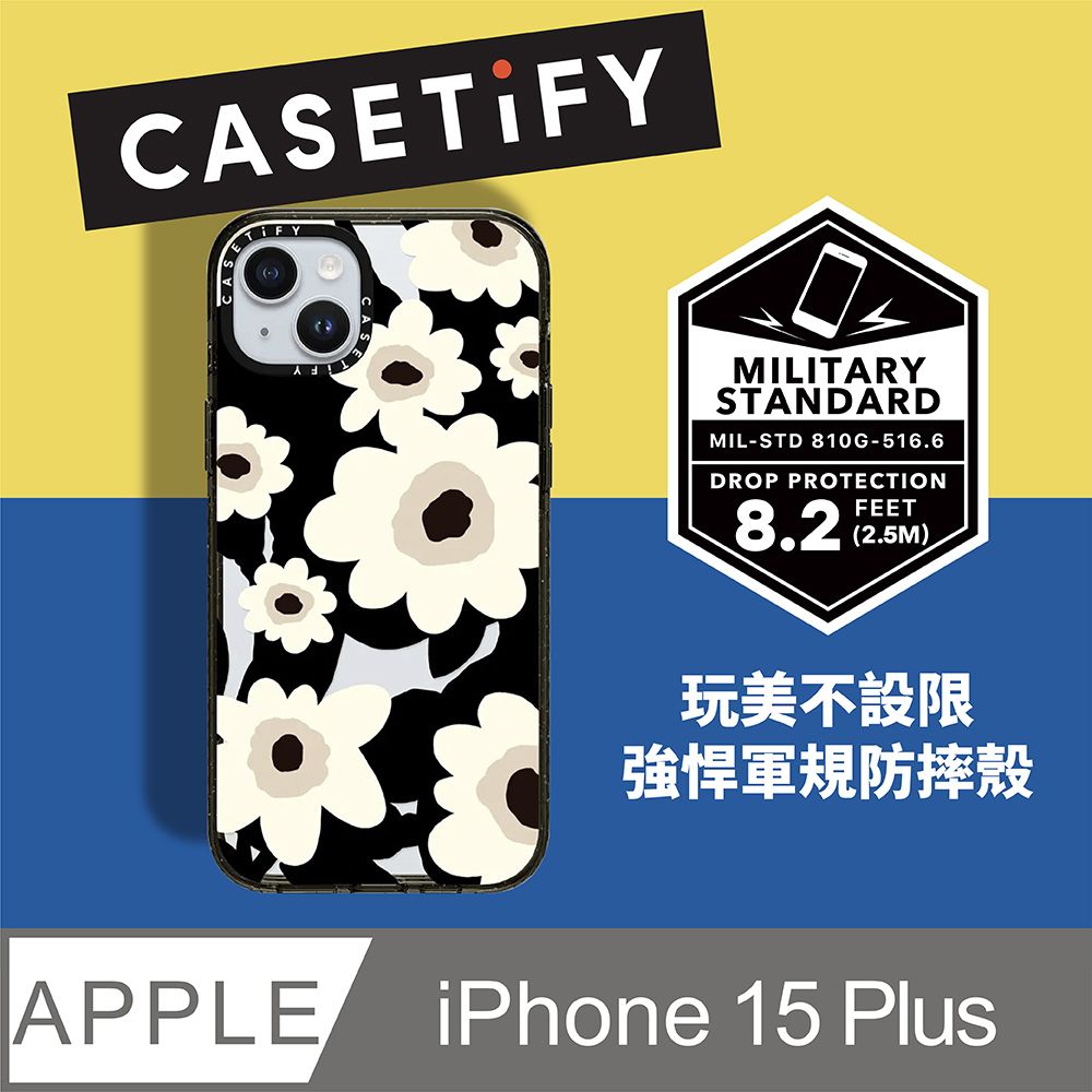 Casetify  iPhone 15 Plus 耐衝擊保護殼-罌粟花