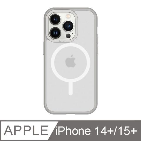 TOYSELECT 拓伊生活 iPhone 14 Plus/15 Plus 6.7吋 BLAC Aurora極光霧透 MagSafe iPhone手機殼 迷霧灰