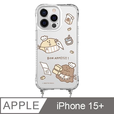 ✪iPhone 15 Plus 6.7吋 The Butters 忙碌廚房抗黃繩掛iPhone手機殼✪