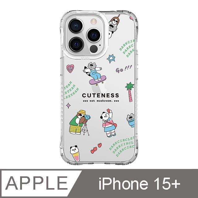 TOYSELECT 拓伊生活 iPhone 15 Plus 6.7吋 食菇cuteness抗黃防摔iPhone手機殼