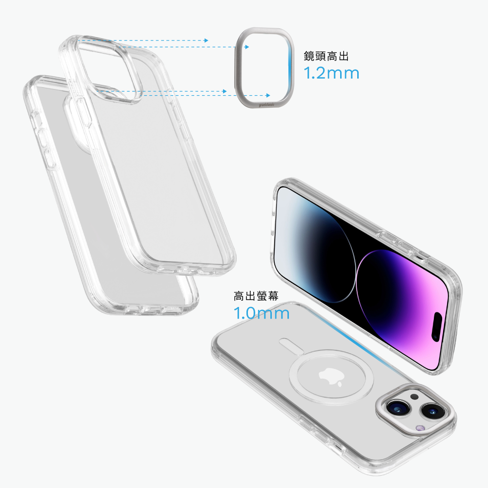 grantclassic 特經典 無限殼能Inficase Mag iPhone 15 Plus 磁吸手機保護殼【大理石系列】 