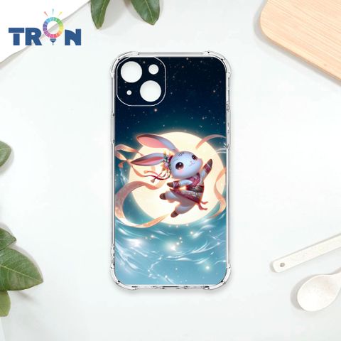 TRON IPhone 15 PLUS 古風月亮兔子 四角防摔殼 手機殼