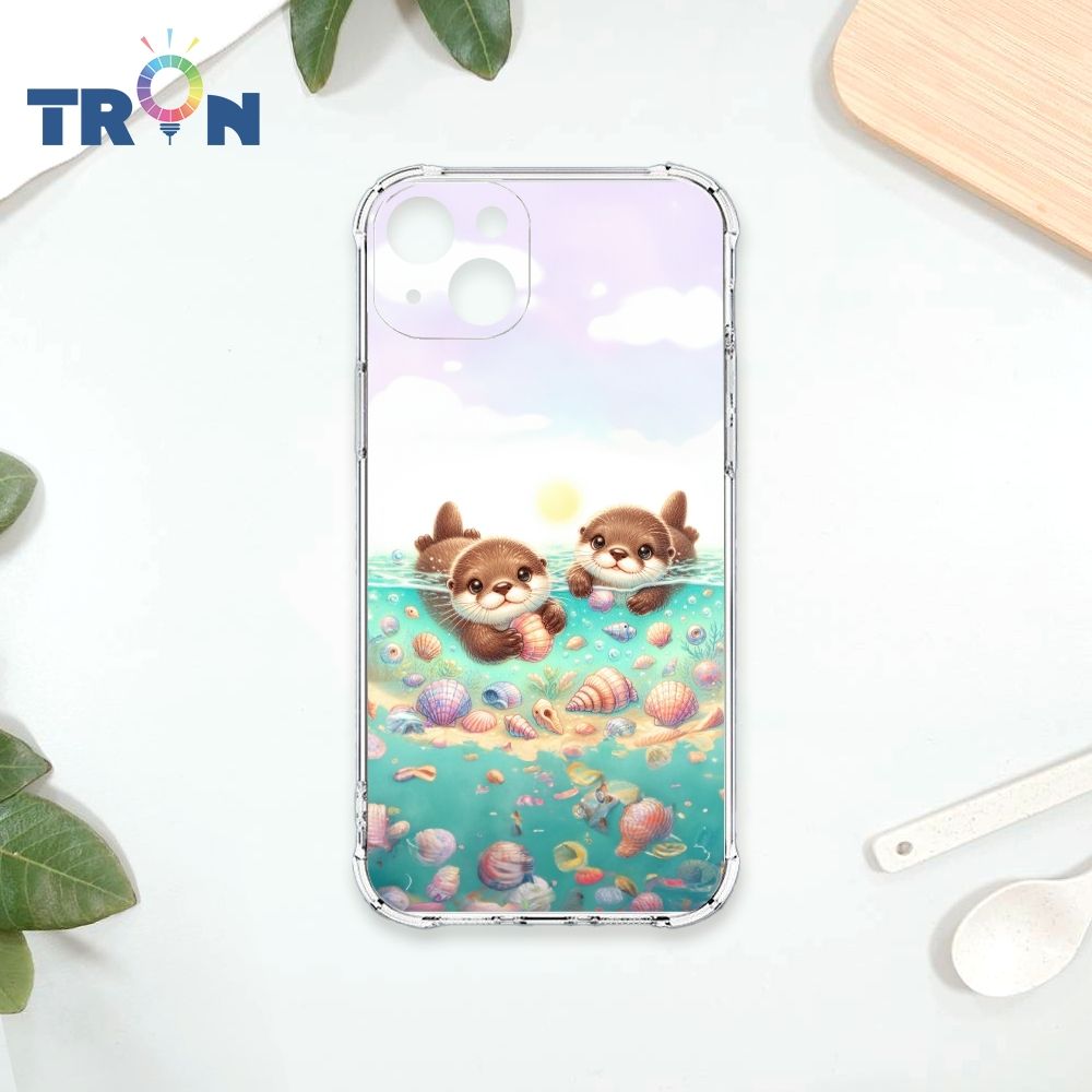  TRON IPhone 15 PLUS 玩水的水獺系列 四角防摔殼 手機殼