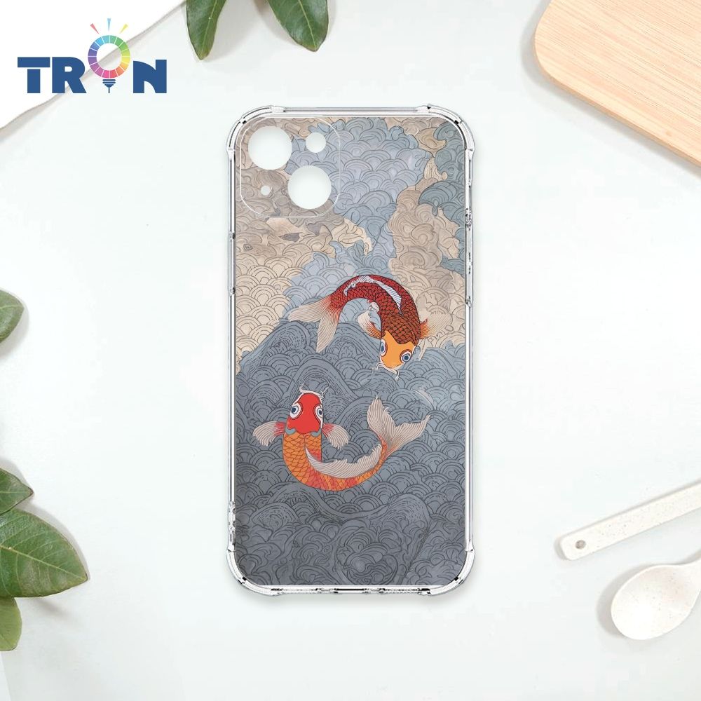  TRON IPhone 15 PLUS 鯉魚躍龍門系列 四角防摔殼 手機殼