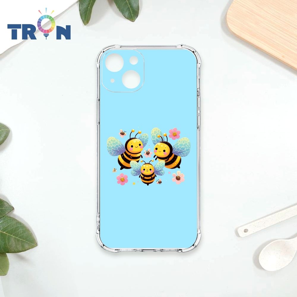  TRON IPhone 15 PLUS 3隻可愛的蜜蜂 四角防摔殼 手機殼