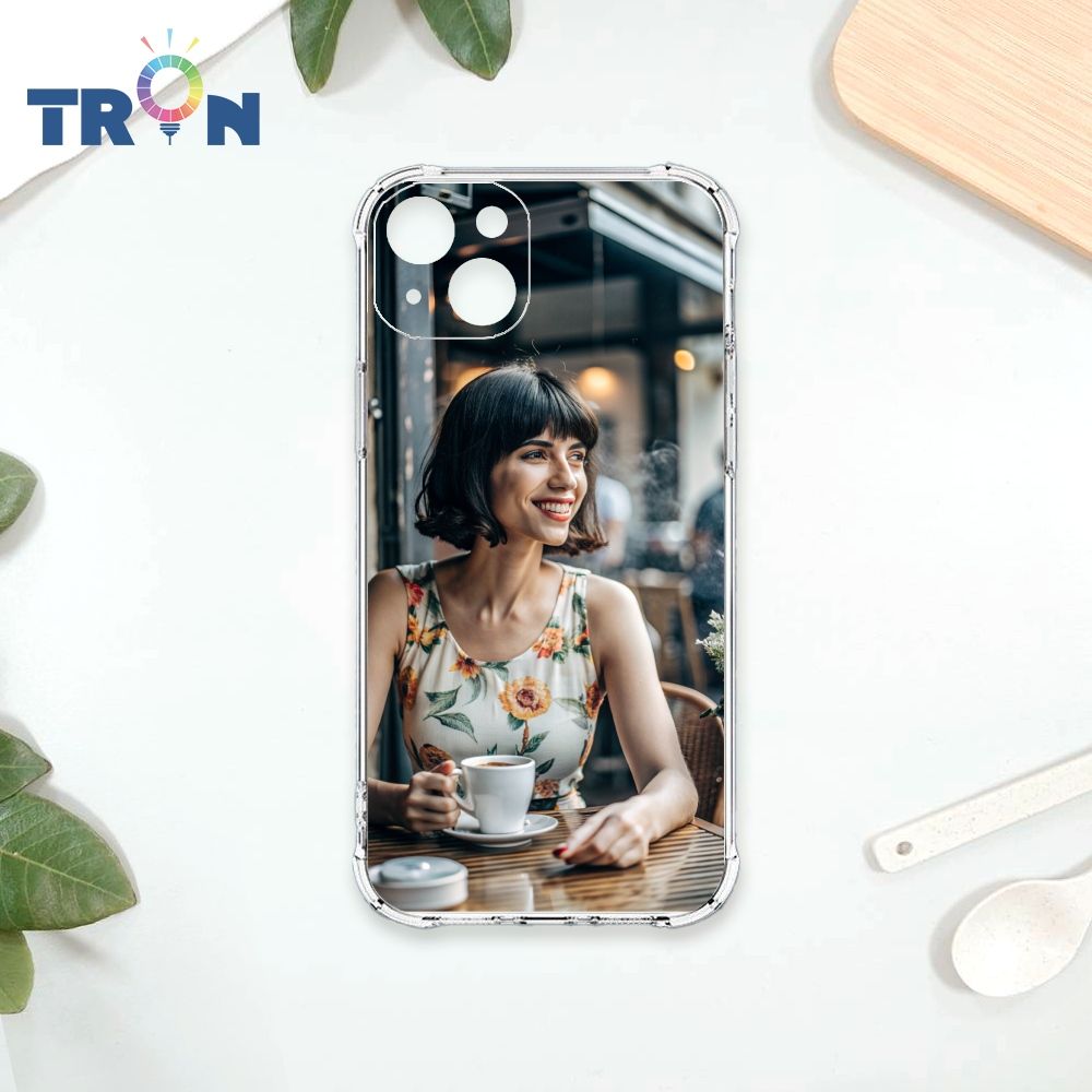  TRON IPhone 15 PLUS 咖啡廳的女孩 四角防摔殼 手機殼