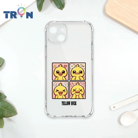 TRON IPhone 15 PLUS 四格表情包 四角防摔殼 手機殼