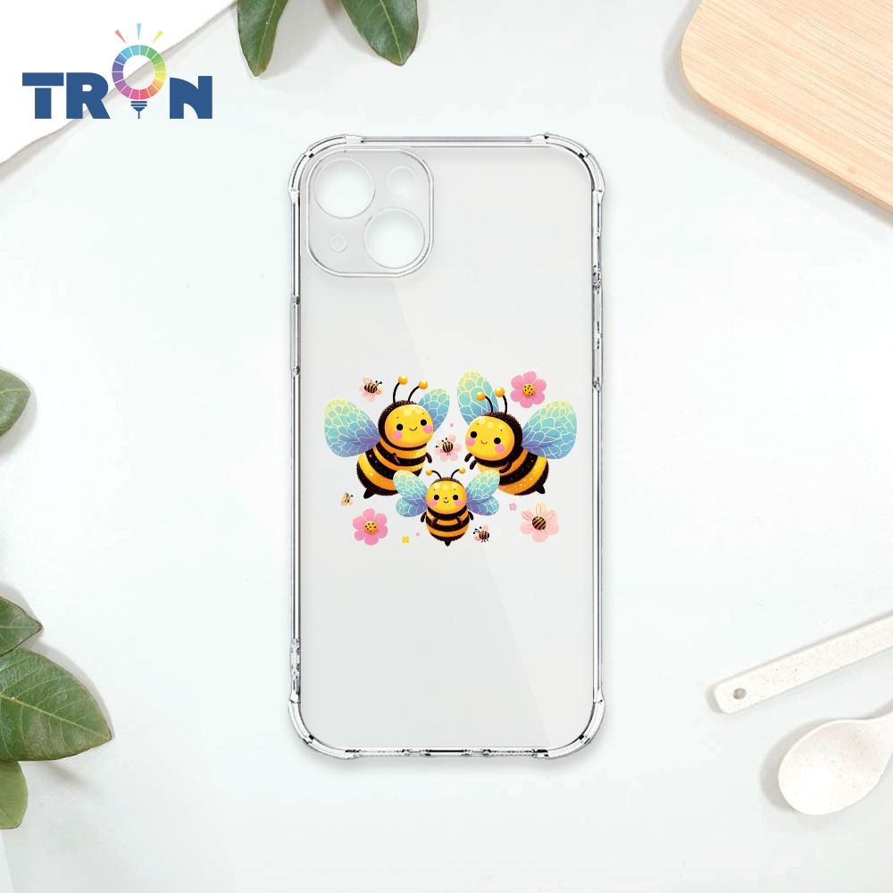  TRON IPhone 15 PLUS 可愛蜜蜂系列 四角防摔殼 手機殼