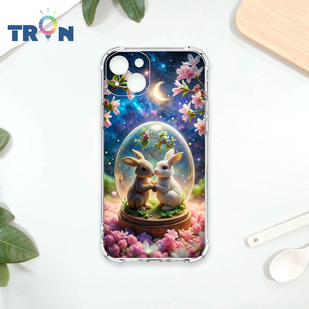  TRON IPhone 15 PLUS 月球上的兔子 四角防摔殼 手機殼