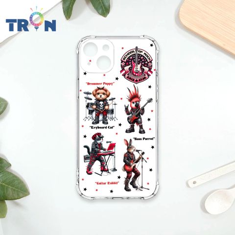 TRON IPhone 15 PLUS 毛孩搖滾教室 四角防摔殼 手機殼