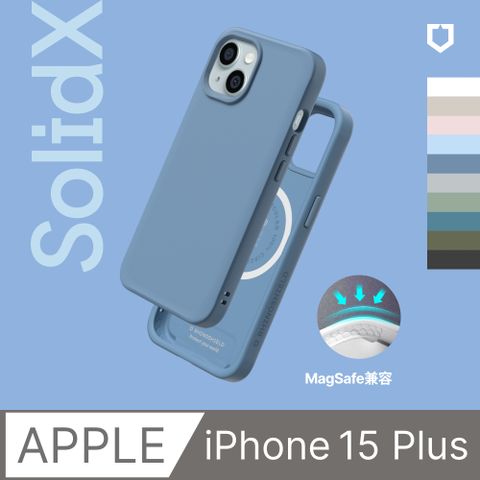 【犀牛盾】iPhone 15 Plus (6.7吋)SolidX(MagSafe兼容)強化吸震緩衝防摔手機殼(多色)
