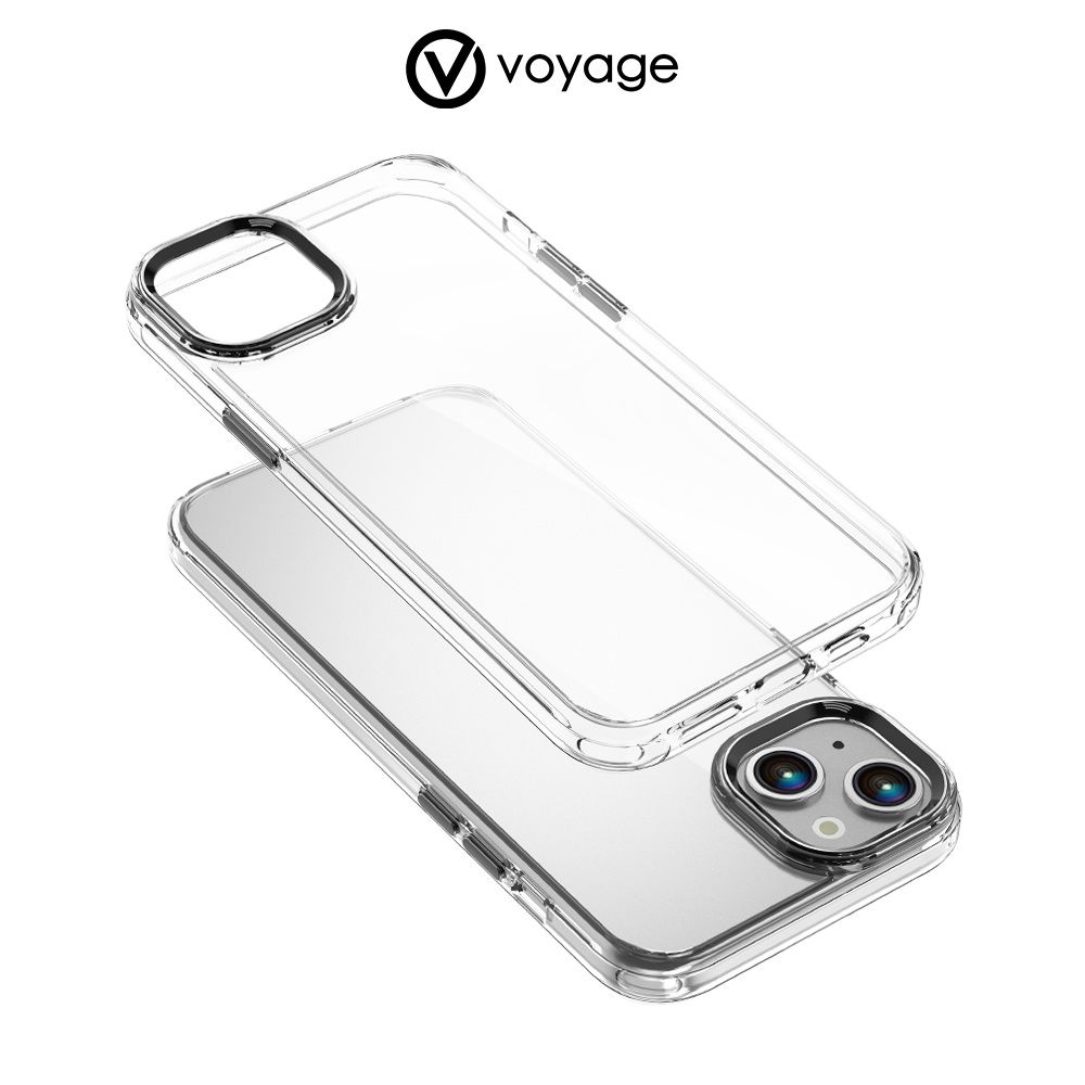 VOYAGE 抗摔防刮保護殼-Pure Frame-透明-iPhone 15 (6.1)