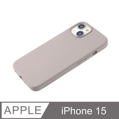 【液態矽膠殼】iPhone 15 手機殼 i15 保護殼 矽膠 軟殼 (卵石)