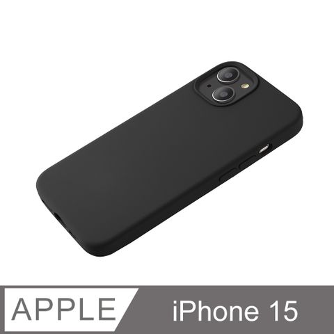 【經典液態殼 I 城市系列】iPhone 15 手機殼 i15 保護殼 矽膠殼 軟殼 (黑)