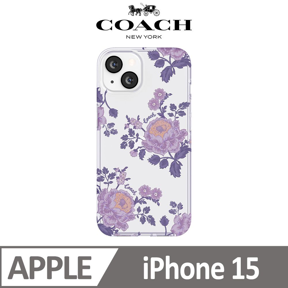 COACH 蔻馳 iPhone 15 手機殼 牡丹