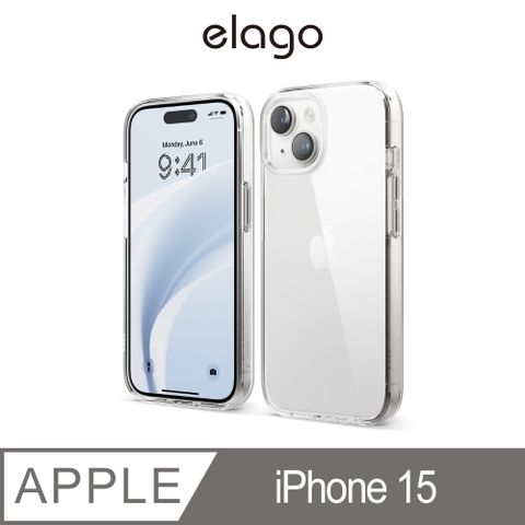 Elago iPhone 15 6.1吋 Hybrid全覆式透明手機殼