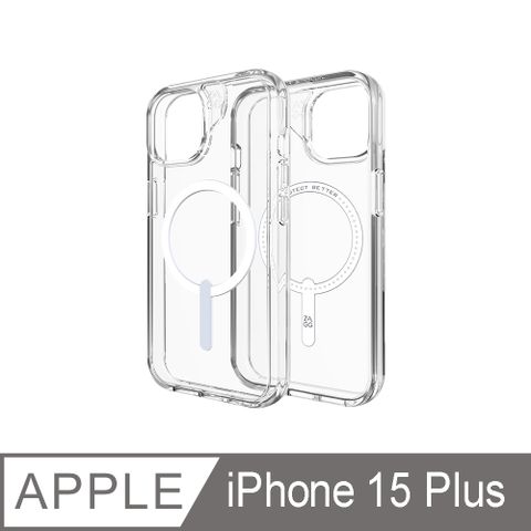 ZAGG iPhone 15 Plus 水晶透明磁吸款-石墨烯防摔保護殼