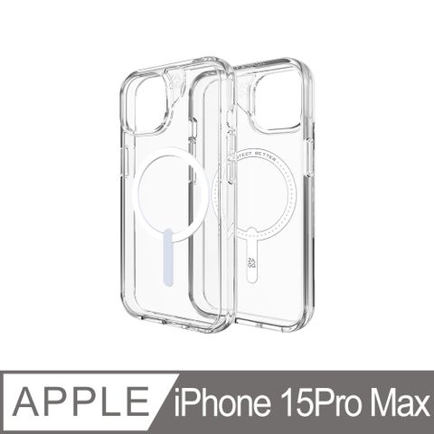 ZAGG iPhone 15 Pro Max 水晶透明磁吸款-石墨烯防摔保護殼